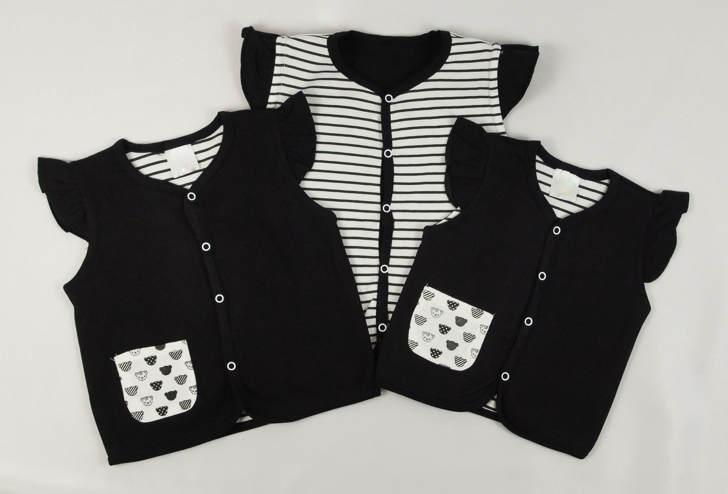 Reversible Vest (Ruffled Sleeve)